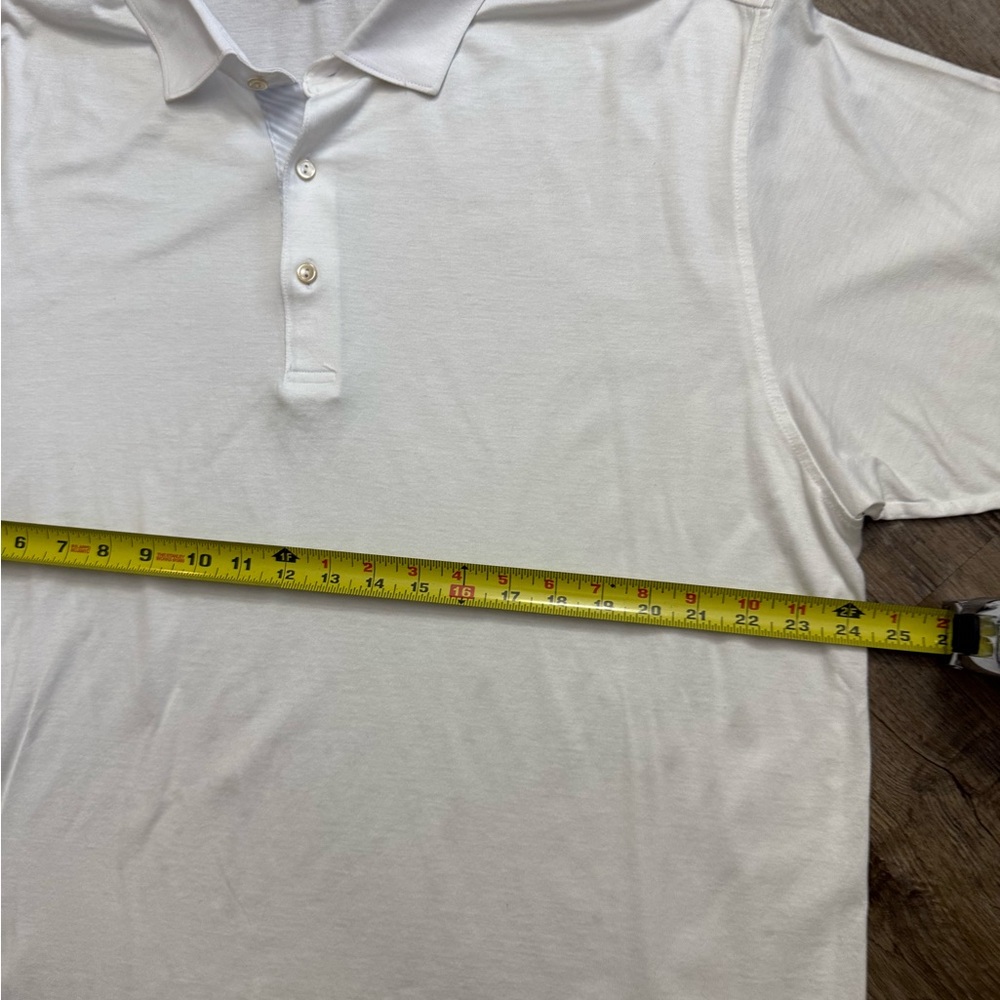 Peter Millar • Cotton Solid White Polo - image 7